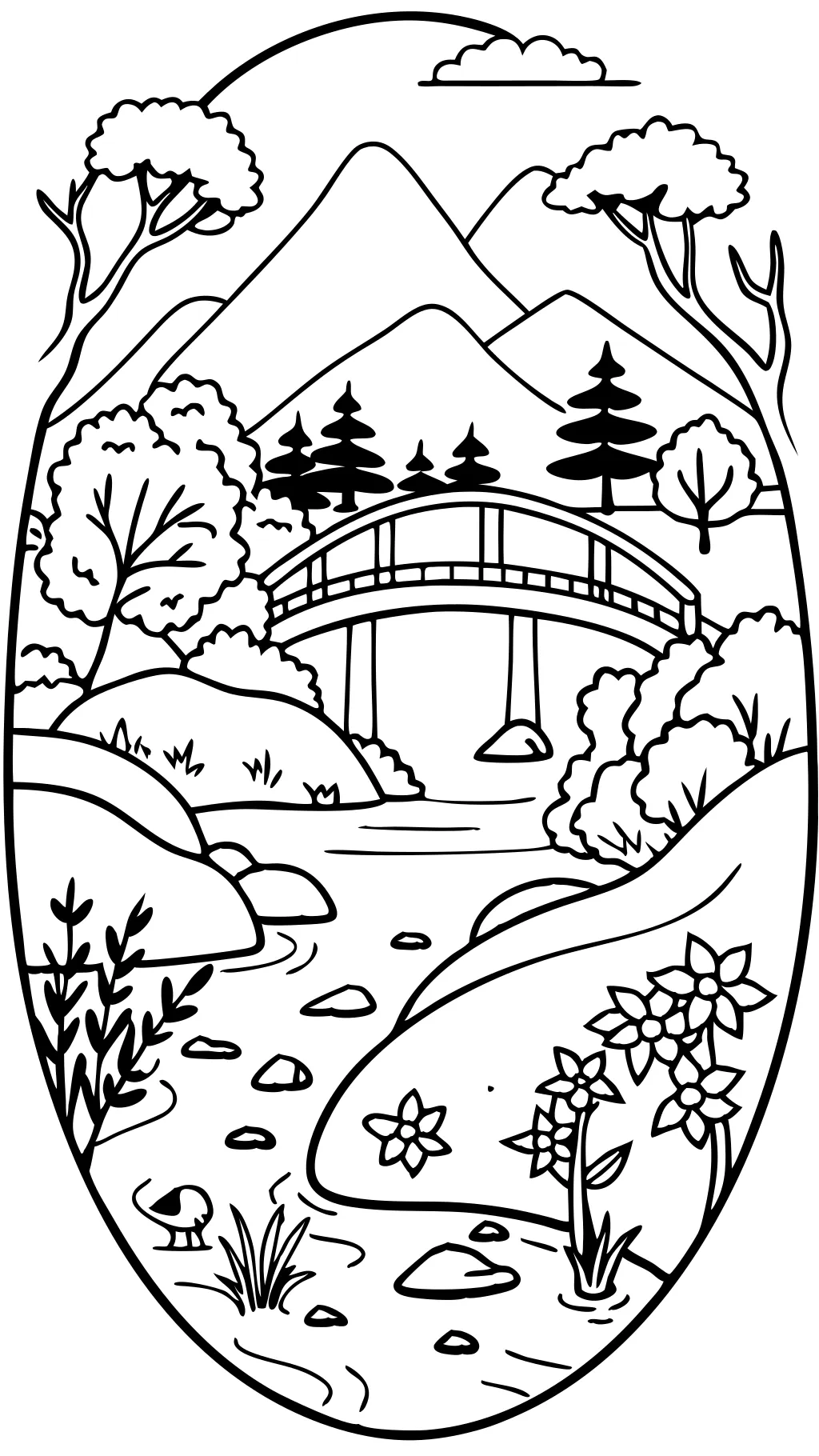 coloring pages river